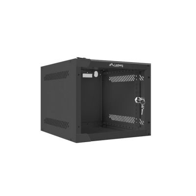 Lanberg WF10-2304-10B Rack Cabinet (4U; 240mm / 280mm / 310mm; Wall-Mounted; Glass; 10"; Black)
