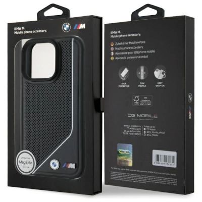 8. BMW M Perforated Twisted Line MagSafe case for iPhone 16 Pro - black