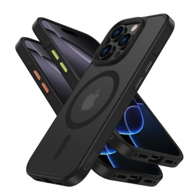 2. Tech-Protect MagMat Magsafe 3-set iPhone 16 Pro Max Case - Matte Black