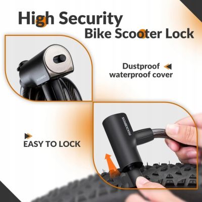 2. Rockbros Bicycle Lock 32120001002 (115 cm)