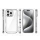 2. Outer Space Case for iPhone 16e / 17e Cover with Flexible Frame - Transparent