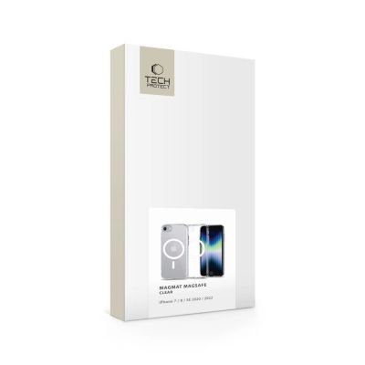 2. Tech-Protect MagMat MagSafe Case for iPhone 7 / 8 / SE 2020 / 2022 - Transparent