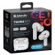 6. DEFENDER BLUETOOTH TWINS 903 IN-EAR HEADPHONES WHITE 63903