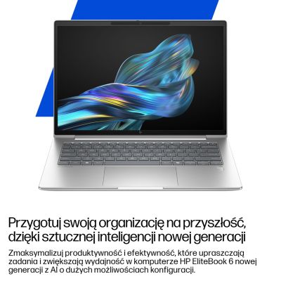 16. HP EliteBook 6 G1a Next Gen AI PC Copilot+ PC AMD Ryzen AI 5 340 Laptop 35.6 cm (14") WUXGA 16 GB DDR5-SDRAM 512 GB SSD Wi-Fi 6E (802.11ax) Windows 11 Pro Silver