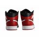 8. Air Jordan 1 Mid Men's Basketball Shoe Black/Gym Red/White - DQ8426-061