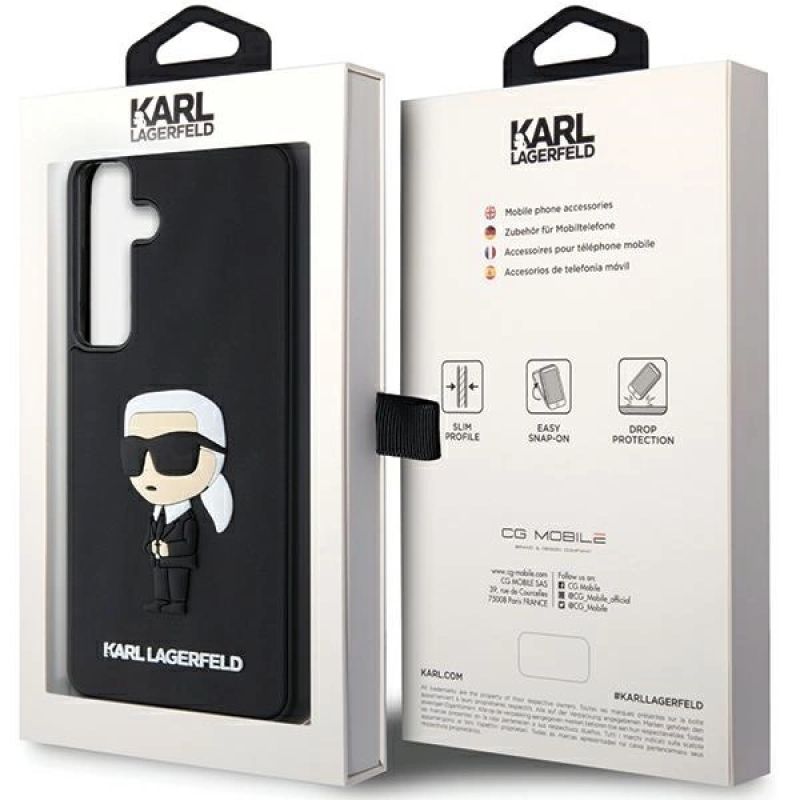8. Karl Lagerfeld 3D Rubber Ikonik case for Samsung Galaxy S24+ - black