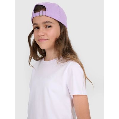 3. Regular plain girls' T-shirt 4F 4FJRMM00TTSHF3231-10S