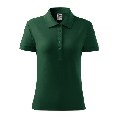 2. Women's Cotton Polo Shirt (Dark Green)