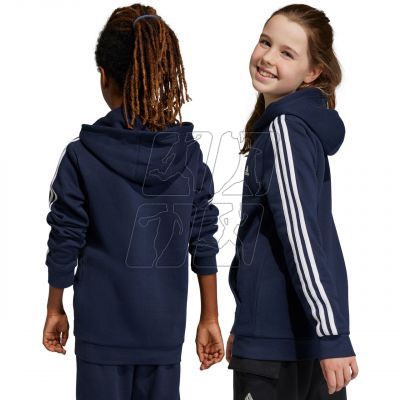 4. adidas Essentials 3-Stripes Fleece Full-Zip Hoodie Jr IC0600