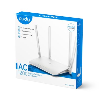5. CUDY WR1300 LAN Gigabit AC1200 Dual Band WiFi Mesh Router