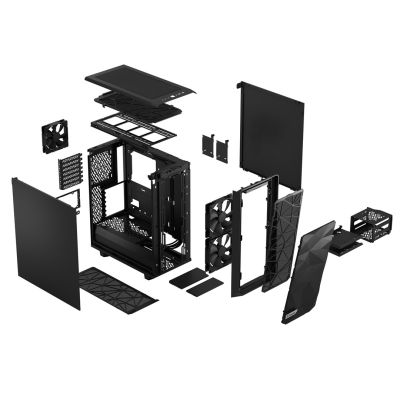 18. Fractal Design Meshify 2 Compact Black Solid Case