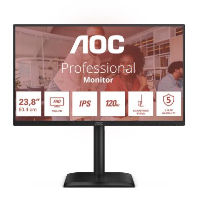 2. AOC 24E4U Computer Monitor 60.5 cm (23.8") 1920 x 1080 px Full HD LED Black