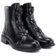 8. Women's ankle boots with decorative flowers, insulated, black, Potocki SZ12852