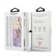 8. Guess Flower Liquid Glitter case for iPhone SE 2022 / SE 2020 / 7 / 8 - purple