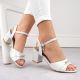 11. Vinceza W JAN305 silver high-heeled sandals