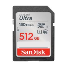 512GB SanDisk SDXC UHS-I 150MB/s SD card