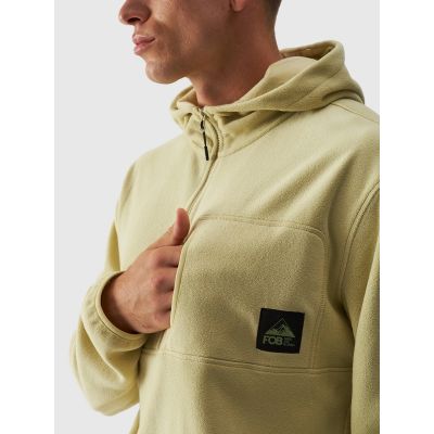 3. Men's oversize hooded fleece 4F 4FWAW24TFLEM252-44S