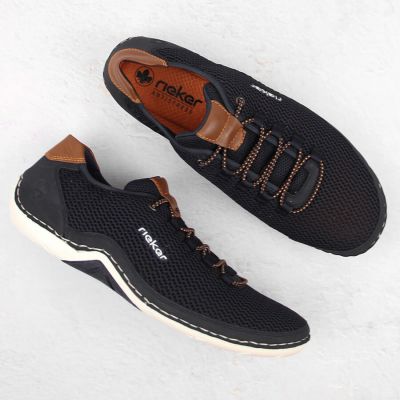 18. Comfortable Rieker M RKR666 navy blue shoes