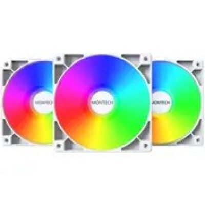 5. Montech GF120 PWM ARGB fan, 3 pcs - 120mm, white