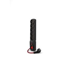 ACAR F5 POWER Black 5 x 230 V mains socket 5 m
