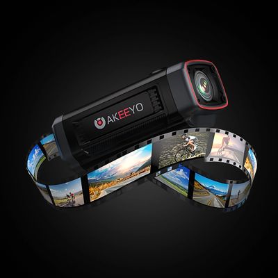 11. AKEEYO 710 Lite Handlebar Action Camera for Bikes and Motorcycles - Black