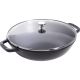 Staub Cast-Iron Wok with Lid – 30 cm, Black