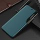 11. Eco Leather View Case elegant bookcase type case with kickstand for iPhone 13 Pro green