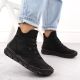 38. Women's insulated black ankle boots Rieker 55069-00