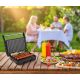 13. ELDOM CONTACT GRILL GK110 800W BLACK AND SILVER