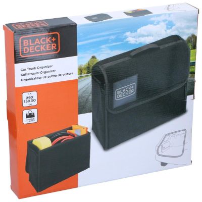 6. ORGANIZER STORAGE BAG CAR 29X15X30cm BLACK + DECKER