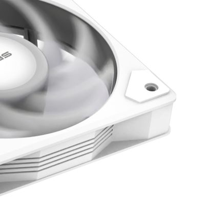 4. Akasa VEGAS A24 Computer Case, Processor Fan 12 cm White 1 pc.