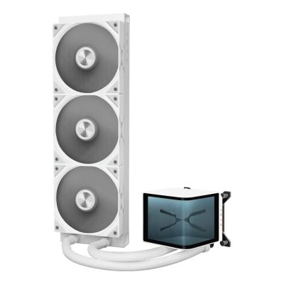 3. TRYX PANORAMA 360 AiO water cooling with 3D AMOLED display - 360mm, white
