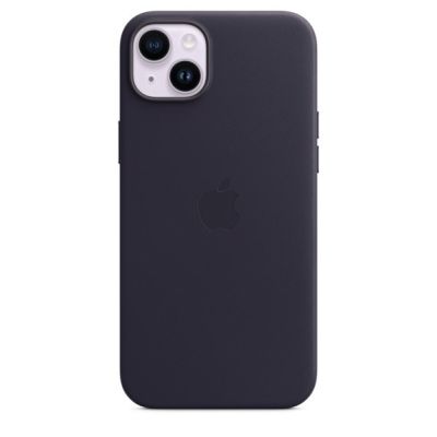 3. Apple Leather Case with MagSafe Ink for iPhone 14 Plus