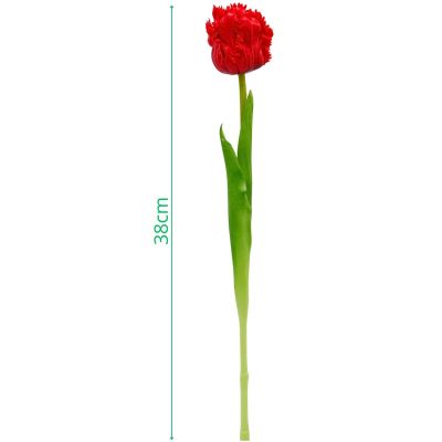 19. RED TULIP 38CM LIFE-LIKE SPRING DECORATION