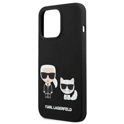 6. Karl Lagerfeld KLHCP13LSSKCK iPhone 13 Pro / 13 6.1" hardcase black/black Silicone Karl & Choupette