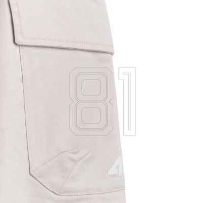 6. Men's trousers 4F CAS M1210 cool light gray 4FWAW25TTROM1210 27S