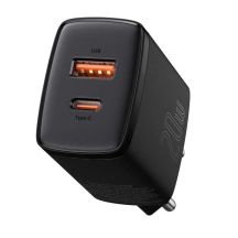 BASEUS USB WALL CHARGER, USB-C (BLACK)