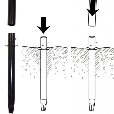7. FOOTBALL GOAL WITH NET 240x160x85CM ENERO PRO
