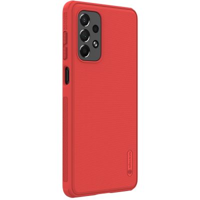 4. Nillkin Super Frosted Shield Pro durable case cover for Samsung Galaxy A73 red