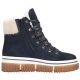 2. Rieker Y6347-14 Navy Blue Waterproof Leather Women's Ankle Boots