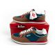 10. Lee Cooper men's sneakers, fashionable, comfortable, durable, navy blue, brown