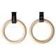 Wooden gymnastic rings with measuring tape HMS TX08