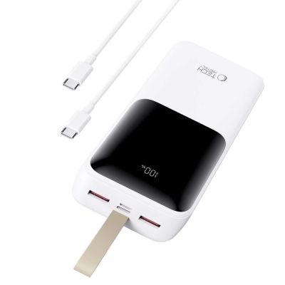 4. Powerbank Tech-Protect PB03 30000mAh 22.5W - white