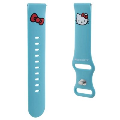 3. Hello Kitty Silicone Kitty Head strap universal 20mm - blue