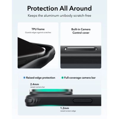 5. ESR Classic Hybrid Kickstand MagSafe Case for iPhone 18 Pro Max / 17 Pro Max - Matte Black