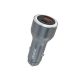 Dudao R4Ultra 120W Power Delivery Quick Charge LED Car Charger USB-A USB-C - Gray