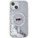 3. Karl Lagerfeld Liquid Glitter Karl Head MagSafe case for iPhone 15 / 14 / 13 - transparent
