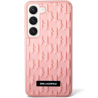 2. Karl Lagerfeld 3D Monogram Case for Samsung Galaxy S23+ - Pink