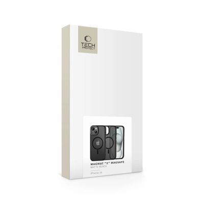 5. Tech-Protect MagMat 2 MagSafe iPhone 15 Case - Matte Black