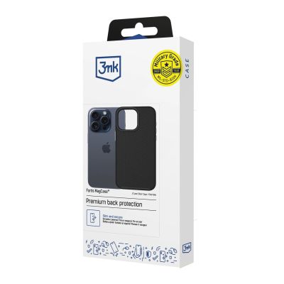 11. 3mk Fortis MagCase for iPhone 15 Pro - Black